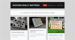 Desktop Screenshot of nothingreallymattress.org
